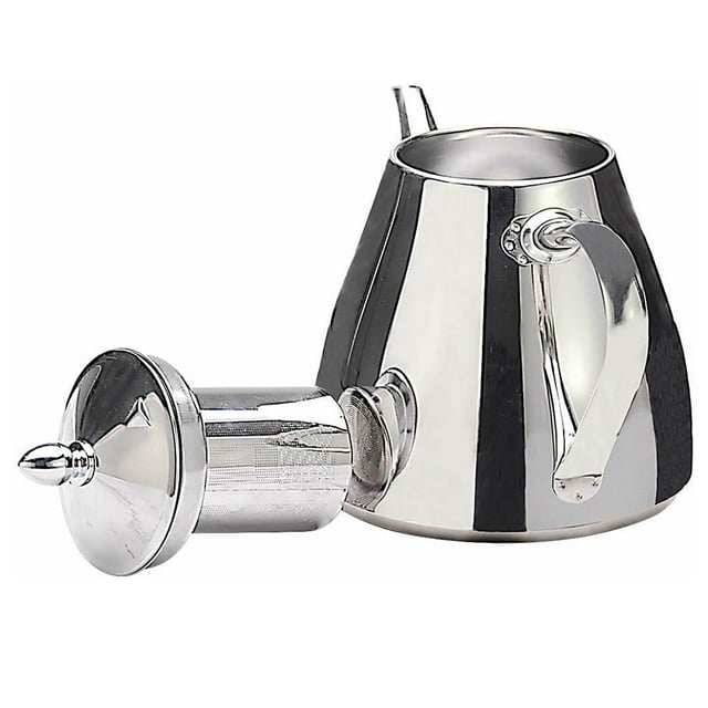 SANQIAHOME Théière en Acier Inoxydable avec Infuseur 1200 ml