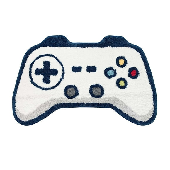 Product Classification Carpet Rug for Gaming Enthusiasts Soft Non Floor Mat with Cartoon Console Controller Design Absorbent Machine Washable Ideal for Game Rooms and Indoor Spaces