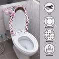 thumbnail image 3 of HELLHERO Zebra Toilet Seat Lid Cover Set & 2-Piece Toilet Protector Cover & Fits All Toilet Shapes for Modern Bathrooms, 3 of 7