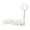 Silk white, variant on Portable 3D Foxes Keychain with Movable Tail for Enhances Everyday Accessories