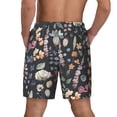 thumbnail image 2 of Lsque Mens Swim Trunks Wildflower Watercolor 1 Pattern - Bathing Suit Compression Liner - Beach Swim Shorts Swimwear - (S-3XL) - Stretch Quick Dry -X-Large, 2 of 9
