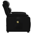 thumbnail image 5 of vidaXL Stand up Massage Recliner Chair Black Faux Leather, 5 of 10