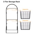 thumbnail image 4 of Sorbus 2-Tier Fruit Holder Stand Wire Basket Storage. Also Great Vegetables, Toiletries, Household Items for Kitchen, Bathroom Organization (Black), 4 of 6