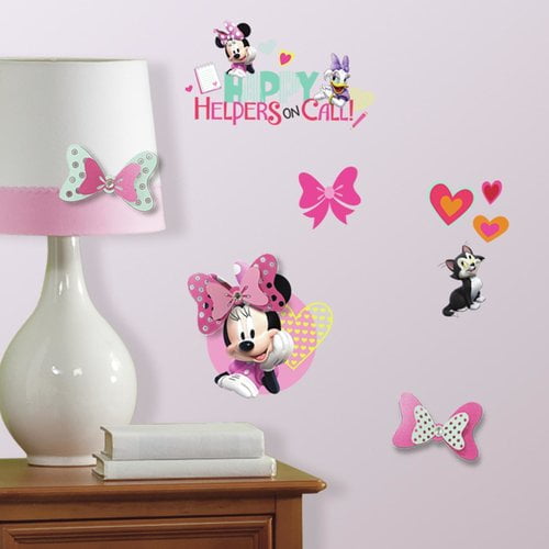 Room Mates Minnie Mouse Happy Helpers Peel and Stick Wall Decal