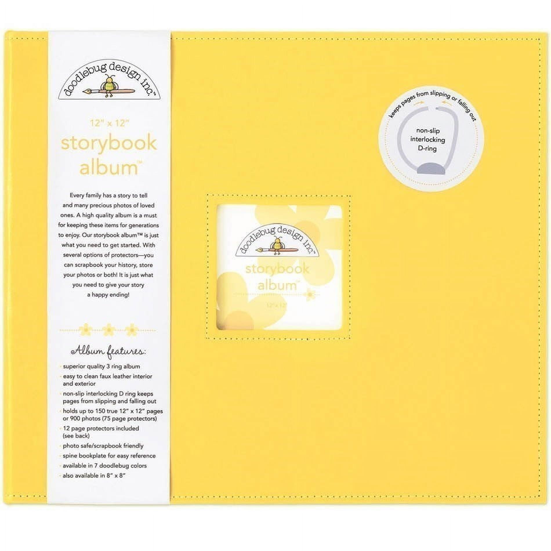 Doodlebug Storybook Album - 12 x 12 in. Lily White