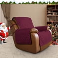 thumbnail image 2 of Housse Réversible 2024 Résistante à l'Eau pour Fauteuil Inclinable avec Sangles Élastiques Gris/gris Pâle, 2 of 7