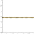 thumbnail image 4 of Real 14kt Yellow Gold 2.25mm Regular Rope Chain Chain Bracelet; 7 inch; Lobster Clasp; for Adults and Teens; for Women and Men, 4 of 4