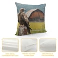 thumbnail image 4 of Orinice Bird Barn Post Graphic Decorative Cotton Linen Throw Pillow Cover for Home Decor Printed on Both Sides 1PC 18x18in, 4 of 5