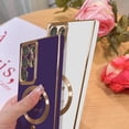 thumbnail image 4 of for Samsung Galaxy S22 Ultra Magnetic Case Compatible with MagSafe, Luxury Plating Bling Love Heart Pattern Transparent Shockproof Case with Raised Full Camera Lens Protection-Purple, 4 of 12