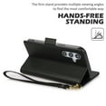 thumbnail image 4 of Compatible with Samsung Galaxy A16 5G Wallet Case with Credit Card Holder & Cash Slot, RFID Blocking Durable PU Leather Flip Magnetic Protective Stand Cover Wrist Strap Women Men,Black, 4 of 8