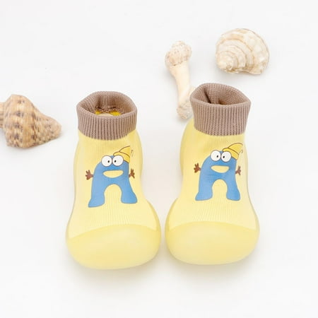 

〖Jisuan〗Baby Sneakers Kids Shoes Boys Baby Girls Sneakers Cute Breathable Letter Floor Shoes Socks Baby Shoes