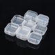 thumbnail image 4 of Pequeño almacenamiento plástico transparente 10 piezas joyería portátil Flip limpieza y organizadores, 4 of 5