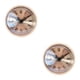 thumbnail image 4 of Reloj de pared Inteprter 4,25 pulgadas silencioso dorado, 4 of 6