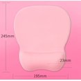 thumbnail image 2 of Mouse Pad with Ergonomic Wrist Rest, Mousepad with Memory Foam Filling, Textured Wear Resistant Washable, Black, 2 of 4