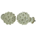 thumbnail image 2 of MERIVILLE 1-Inch Diameter Single Window Treatment Curtain Rod, Artichoke Finial, 84-inch to 120-inch Adjustable, Weathered White Finish, 2 of 2