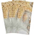 thumbnail image 6 of White Starfish Sandy Beach Tea Towels 4 Pack Summer Theme Kitchen Dish Cloth with Hanging Loop, 18"x28" Lint-Free Absorbent Towel for Kitchen Drying Wiping and Cleaning, 6 of 7