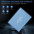 thumbnail image 4 of SSD profesional USB 3.1 Unidades de externas Velocidad de lectura del disco duro a 430 MB / s para PC portátil - 500GB azul Sunnimix SSD de alta velocidad, 4 of 8