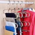 thumbnail image 6 of 2PCS Pants Hangers Space Save Non-Slip S-Shape Trousers Hangers Stainless Steel Clothes Hangers Closet Storage Organizer for Pants Jeans Scarf Hanging, 6 of 6