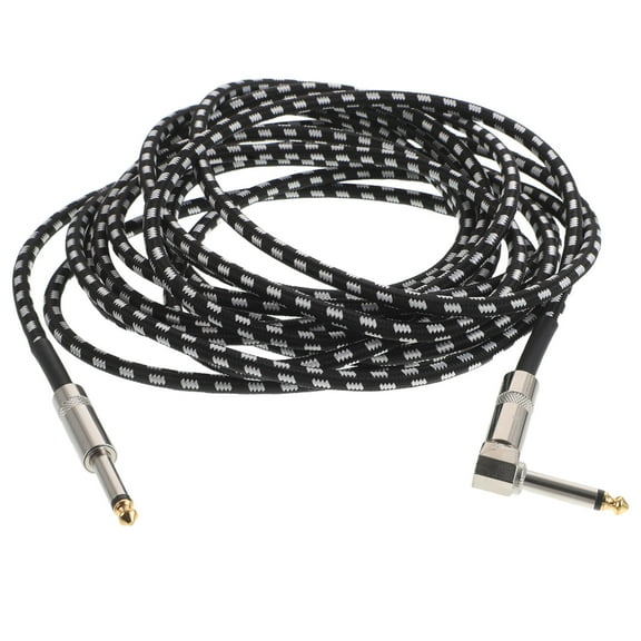WHAMVOX Audio Instrument Cable Amp Cable Straight To Right Angle Cable For Electric Guitar Bass Drums Pedals Amplifiers Preamps Mixers Speakers 6m