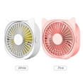 thumbnail image 3 of Yeacher Mini Desk Fan Quiet 3 Speed Portable Fan Personal Desk 360 Degree Rotation Fan, 3 of 8