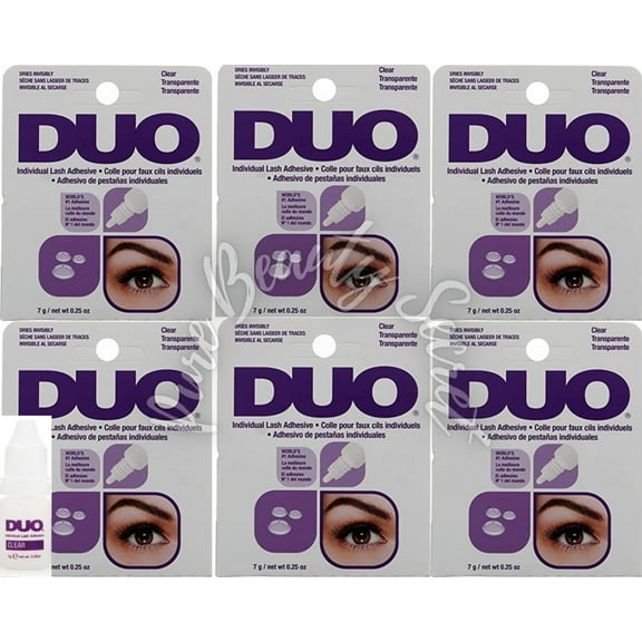 Ardell Adhesive - Duo Individual - Clear (Purple) x 6
