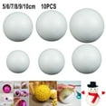 thumbnail image 2 of MYG Party 10pcs Solid Foam Ball Polystyrene Balls Round Tree White 50mm-100mm, 2 of 5