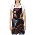 thumbnail image 3 of Pofeuu Humming Bird Print Aprons with Pockets, Cute Aprons for Kitchen, Cooking, Server, Barber, Chef Apron, 3 of 7