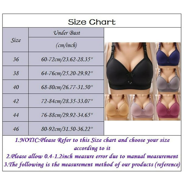nsendm Female Underwear Adult Bras for Women 36c Women's Sexy and
