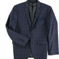 thumbnail image 2 of Perry Ellis Mens Portfolio Two Button Formal Suit, Blue, 38 Short / 32W x UnfinishedL, 2 of 5