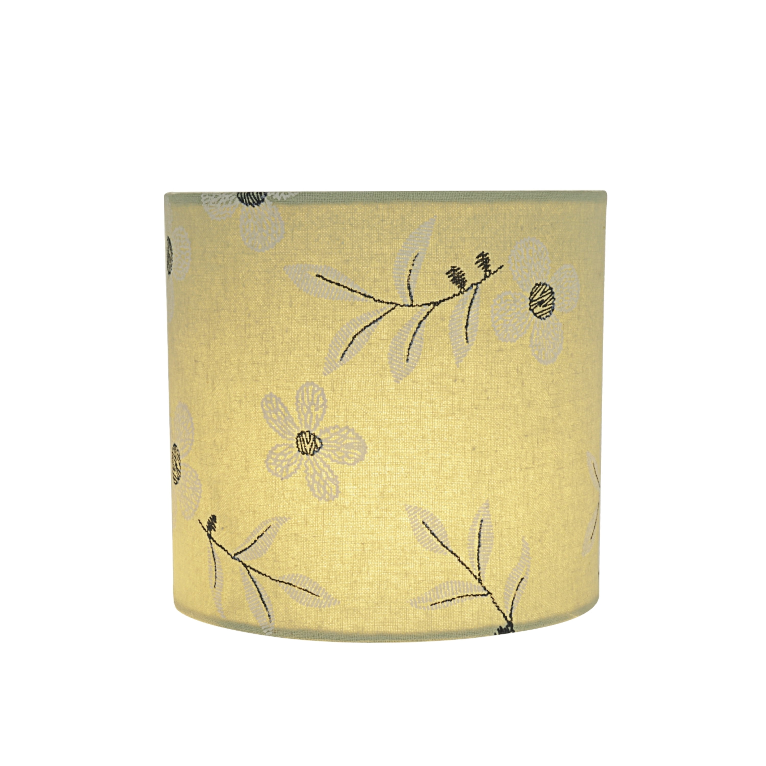 Aspen Creative 31197 Transitional Drum (Cylinder) Shaped Clip-On Construction Lamp Shade in Light Green, 5" wide (5" x 5" x 5")