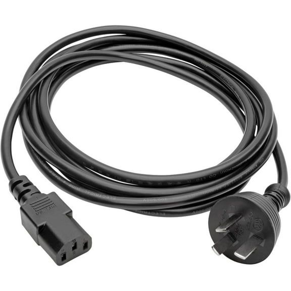 Eaton Tripp Lite Series China Computer Power Cord GB 15934-2008 to C13 10A 250V 17 AWG 10 ft. 3.05 m Black