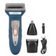 thumbnail image 2 of Afeitadora de pelo 3 en 1 para hombres, recortadora de barba, nariz, cortadora de pelo, kit de aseo, enchufe europeo 110-240 V, azul, 2 of 5