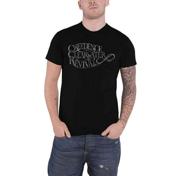 Creedence Clearwater Revival T-Shirt Adulte avec Logo Vintage