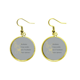 thumbnail image 1 of La meditación trae Buda Sabio quote Ear Dangle Golden Drop Earring Jewelry Mujer Unbranded M, 1 of 3