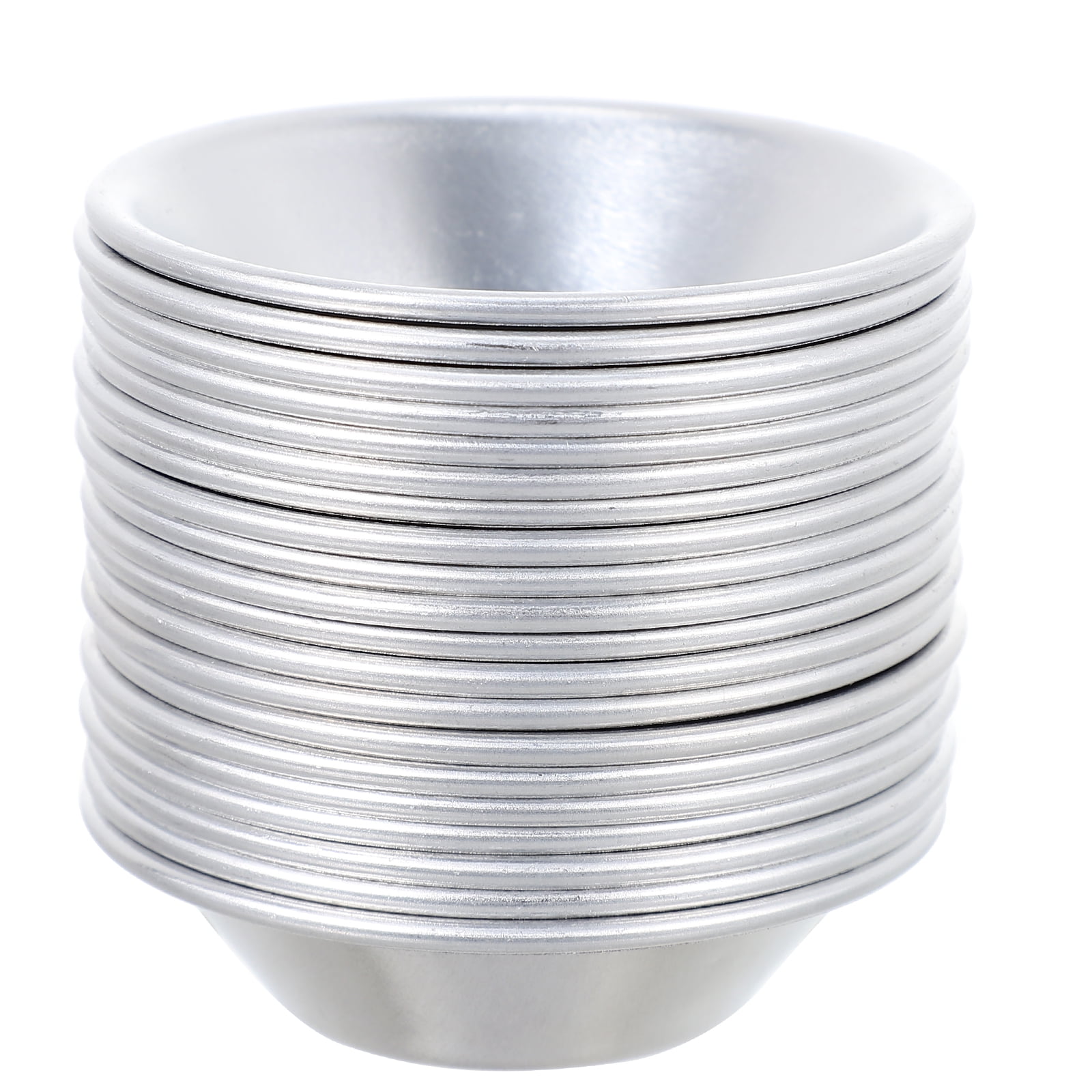 20Pcs Egg Tart Molds Pie Molds Non Stick Tart Baking Trays Metal Jelly