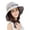 Grey, variant on Women Summer UV Casual Big Wide Brim Cotton Hat Floppy Beach Sun Reversible Foldable Cap Breathable Beach Hat