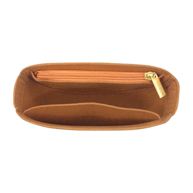 Organizador De Monedero Insertar Organizador Bolsa Forro Para Bolso De Cubo Bolsos Bolsas De Mano Cremallera Marrón