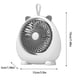 thumbnail image 3 of Ventilador de sobremesa recargable USB • Batería de 700mAh • Ángulo ajustable • 3 velocidades • Ventilador portátil de refrigeración para oficina y dormitorio en blanco, rosa o verde, 3 of 8