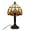 C, variant on DAMAI Tiffany Style Table Lamp, Handmade Stained Glass Desk Light with Ring LED & Mediterranean Creativity Design, Bedside Night Lamp for Home Office Bedroom Living Room Retro Decor