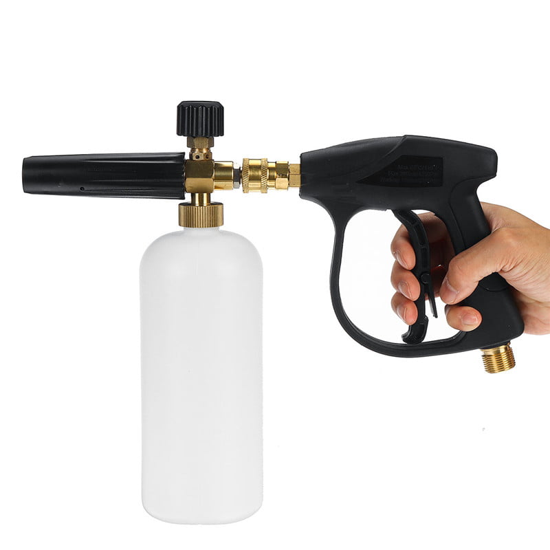 Snow Foam Lance Bottle Pressure Washer Cannon with 1/4" Quick Connector 5Nozzles 