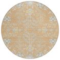 thumbnail image 2 of Addison Rugs Chantille Indoor/Outdoor Traditional Global Peach Machine Washable Round Rug, 8' x 8', 2 of 6