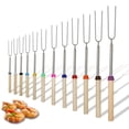 thumbnail image 4 of HLONK Brochettes Télescopiques Smores Bâtons de Rôtissage Hot-Dog Accessoire de Camping Robuste, 4 of 10