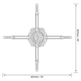 thumbnail image 4 of Accesorio para proyector de montaje en techo QualGear PRB-717-WHT, 4 of 9