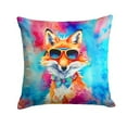 thumbnail image 2 of Carolines Treasures DAC3983PW1414 14 x 14 in. Unisex Hippie Animal Fox Polyester Fabric Throw Pillow, 2 of 2