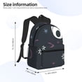 thumbnail image 2 of Goofa The Nightmare Before Christmas Pattern Casual Backpack – School Backpack Lightweight & Ergonomic Design, Water-Resistant, Spacious & Comfortable, Travel, 2 of 6
