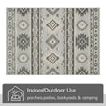 thumbnail image 3 of Well Woven Tuscon 7'10" x 9'10" Indoor/Outdoor Southwestern Grey Area Rug, 3 of 10