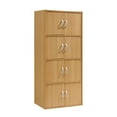 thumbnail image 1 of Hodedah HID 44 Armoire de Rangement Fermée à 8 Portes pour la Maison et le Bureau, Beech, 1 of 6