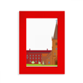 thumbnail image 1 of Cadre Photo Rouge Art d'Affichage d'Image de Bâtiment National Koling Danois, 1 of 4