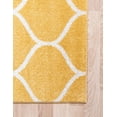 thumbnail image 6 of Unique Loom Trellis Frieze Collection Area Rug - Rounded (5' Square Yellow/Ivory), 6 of 7