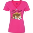 thumbnail image 3 of Inktastic Jesus is the Reason for the Season Christmas Nativity Women's V-Neck T-Shirt, 3 of 5